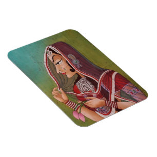 Magnet Flexible Peinture élégante d'une femme