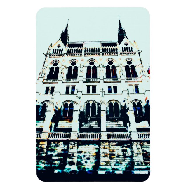 Magnet Flexible Peinture hongroise du Parlement (Vertical)