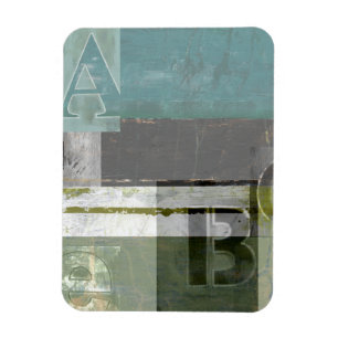 Magnet Flexible Peinture moderne avec les lettres assorties