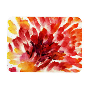 Magnet Flexible Peintures florales abstraites 5 d'aquarelle