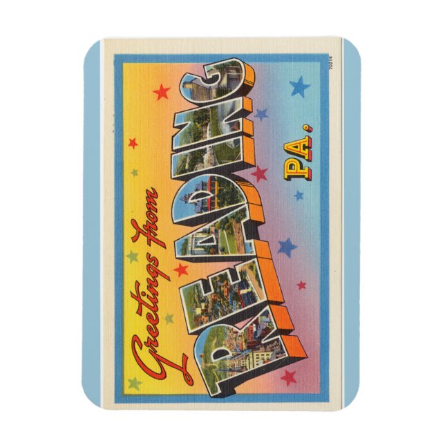 Magnet Flexible Pennsylvanie, aimant de lecture (Vertical)