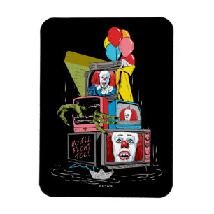 Magnet Flexible Pennywise TV Stack classique - vous flotterez trop