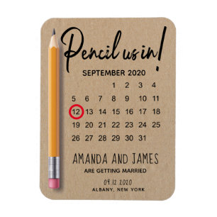 Magnet Flexible Pensez-Nous En Carton Calendrier Enregistrer La Da