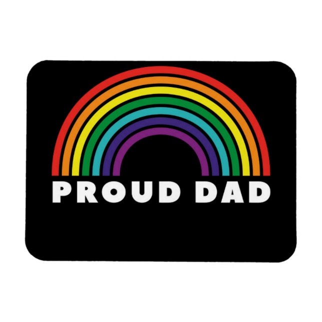 Magnet Flexible Père de Proud Rainbow (Horizontal)