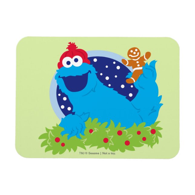Magnet Flexible Père Noël Cookie Monster (Horizontal)
