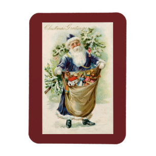 Magnet Flexible Père Noël des voeux de Noël