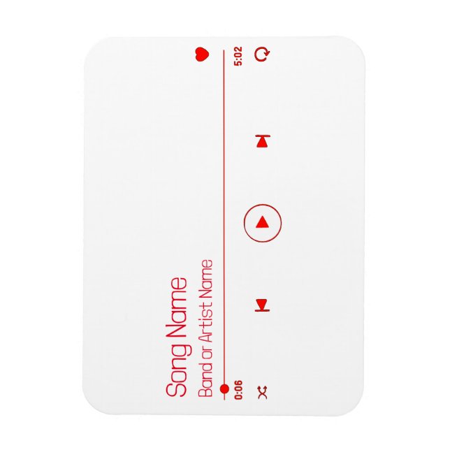 Magnet Flexible Personnalisable votre musique préférée (Vertical)