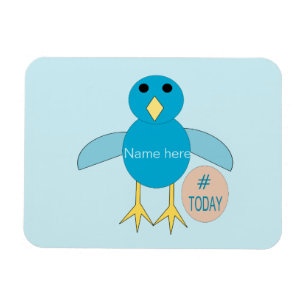 Magnet Flexible Personnalisé bleu Anniversaire Petit Aimant