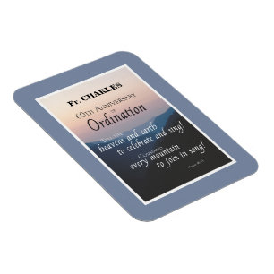 Magnet Flexible Personnaliser les fêtes d'Ordination du 60e annive