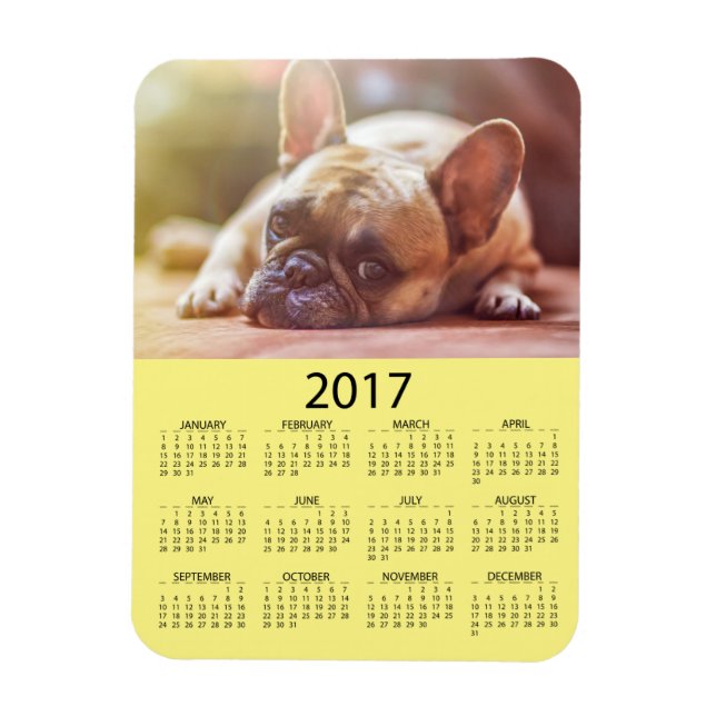 Magnet Flexible Personnalisez ce calendrier de mini réfrigérateur  (Vertical)