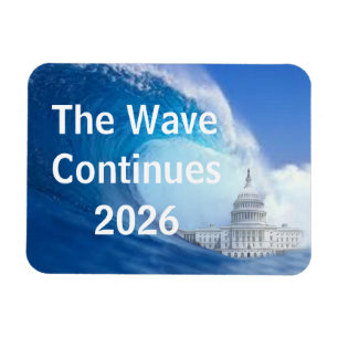 Magnet Flexible Personnalisez la vague bleue des élections 2026