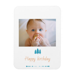 Magnet Flexible personnalisez votre bébé heureux anniversaire mémo
