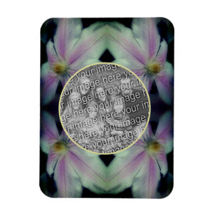 Magnet Flexible Pétales Fleurs Clematis Abstrait Ajouter Votre Pho