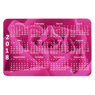 Magnet Flexible Pétales rose Rose 2018 Calendrier