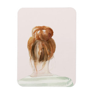 Magnet Flexible Petit pain rouge de noeud de dessus de cheveux