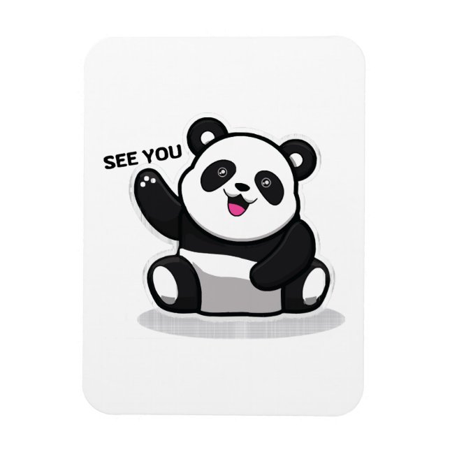 Magnet Flexible petit panda mignon (Vertical)