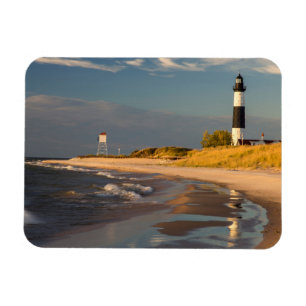 Magnet Flexible Phare Big Sable Point Sur Le Lac Michigan 2