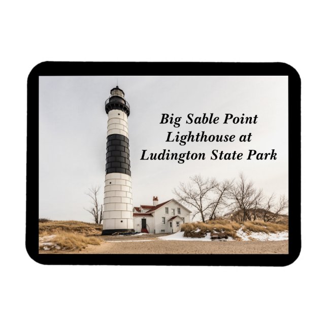 Magnet Flexible Phare de Big Sable Point à Ludington (Horizontal)