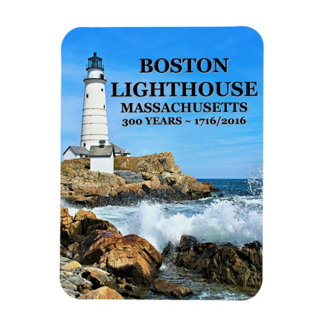 Magnet Flexible Phare de Boston, Massachusetts (Vertical)