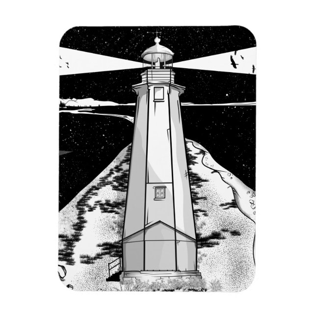 Magnet Flexible Phare de Boulder Bank (Vertical)