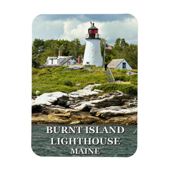 Magnet Flexible Phare de Burnt Island, Maine (Vertical)