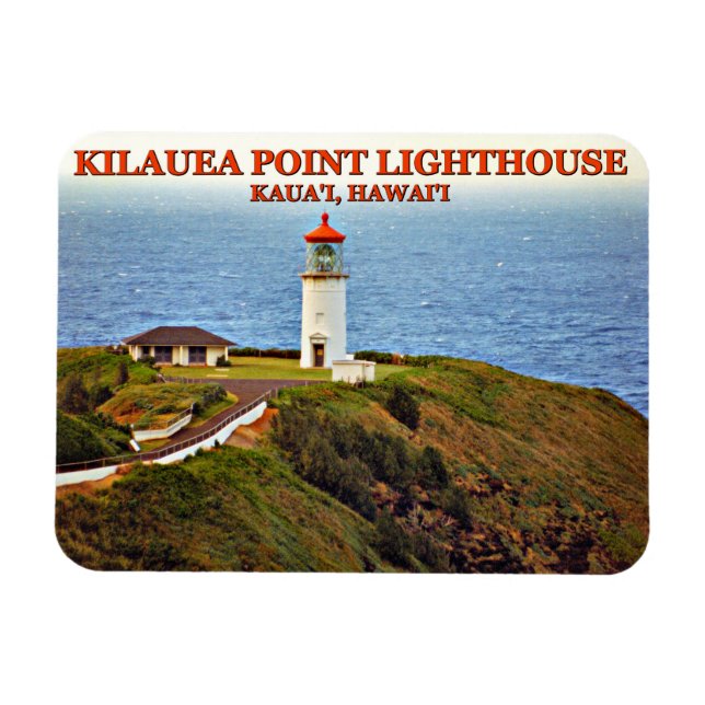 Magnet Flexible Phare de Kilauea Point, Kauai, Hawaii (Horizontal)