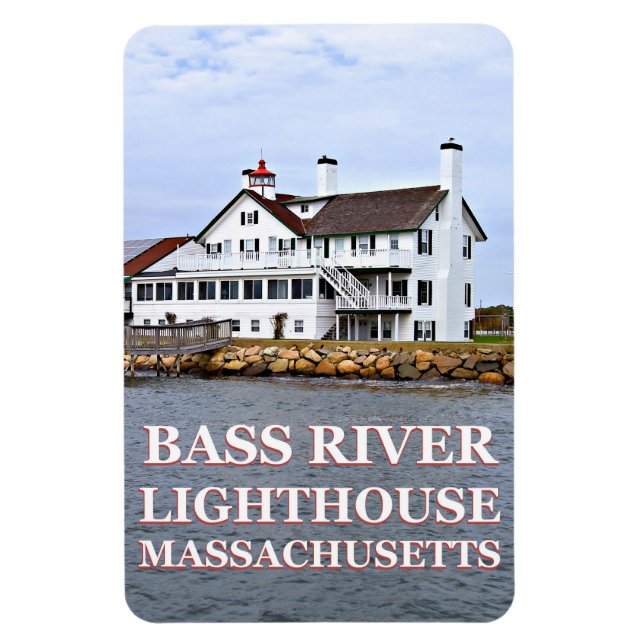 Magnet Flexible Phare de la rivière Bass, Massachusetts Flexi Magn (Vertical)