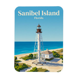 Magnet Flexible Phare de l'île de Sanibel USA