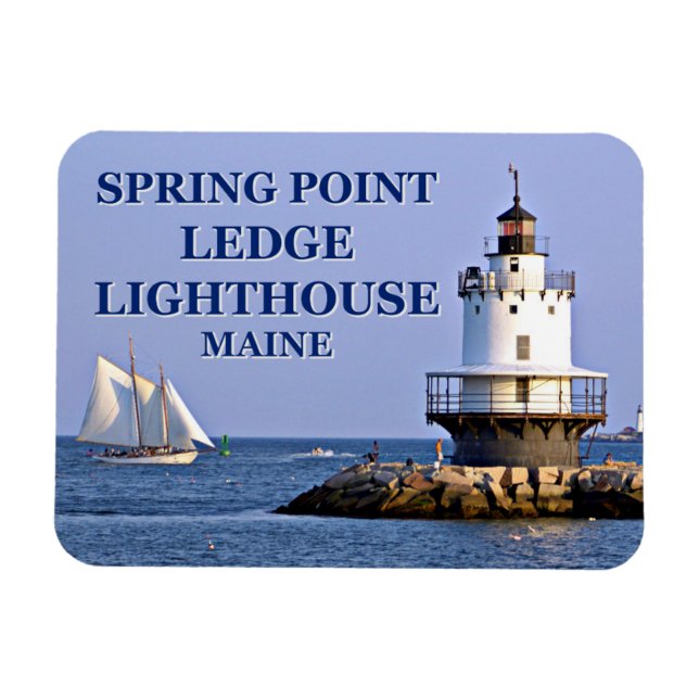 Magnet Flexible Phare de Spring Point Ledge, aimant photo (Horizontal)
