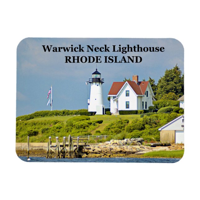 Magnet Flexible Phare de Warwick Neck, Rhode Island (Horizontal)