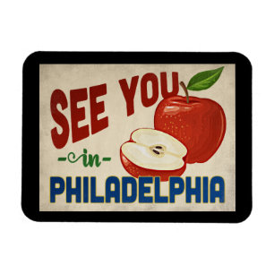 Magnet Flexible Philadelphie Pennsylvania Apple - Vintage voyage