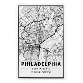 Magnet Flexible Philadelphie Pennsylvanie USA Travel City Map