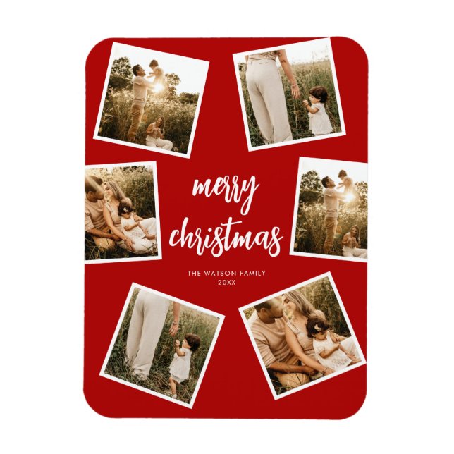 Magnet Flexible Photo Collage Joyeux Noël (Vertical)