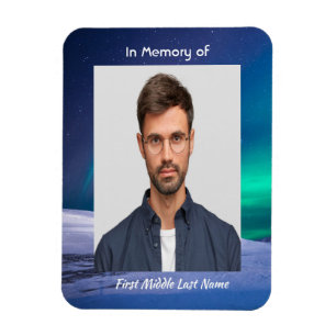 Magnet Flexible Photo commémorative aurora Borealis