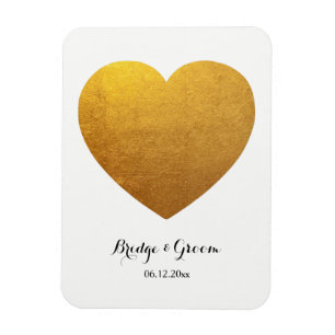 Magnet Flexible Photo de forme cardiaque Anniversaire Mariage pers