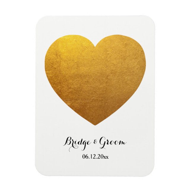 Magnet Flexible Photo de forme cardiaque Anniversaire Mariage pers (Vertical)