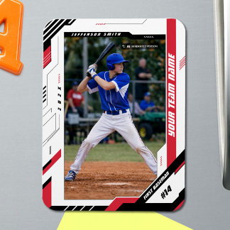 Magnet Flexible Photo de joueur de baseball personnalisée dynamiqu
