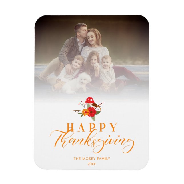 Magnet Flexible Photo de la famille du Bon thanksgiving de transpa (Vertical)