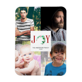 Magnet Flexible Photo de Noël Collage Joy Photos de famille