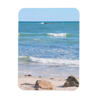 Magnet Flexible Photo de paysage naturel de la plage de l'océan bl