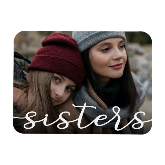 Magnet Flexible Photo de Soeurs modernes (Horizontal)