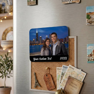 Magnet Flexible Photo de vacances de famille personnalisé Réfrigér