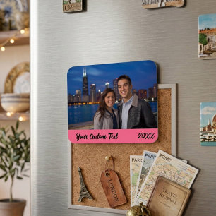 Magnet Flexible Photo de vacances de famille personnalisé Réfrigér