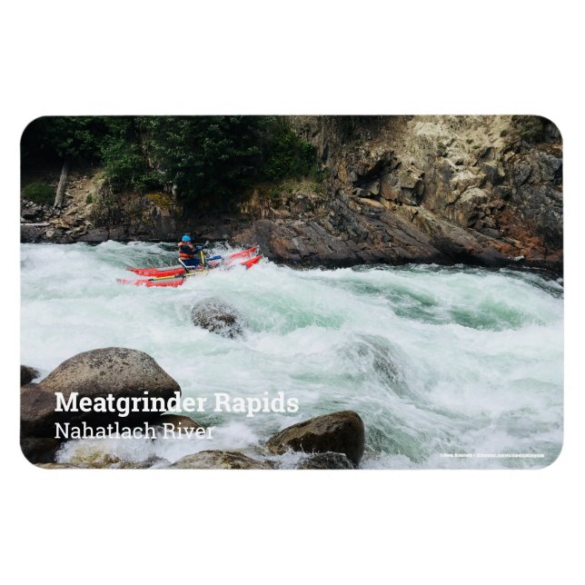 Magnet Flexible Photo De Votre Propre Rivière Avec Légende (Horizontal)
