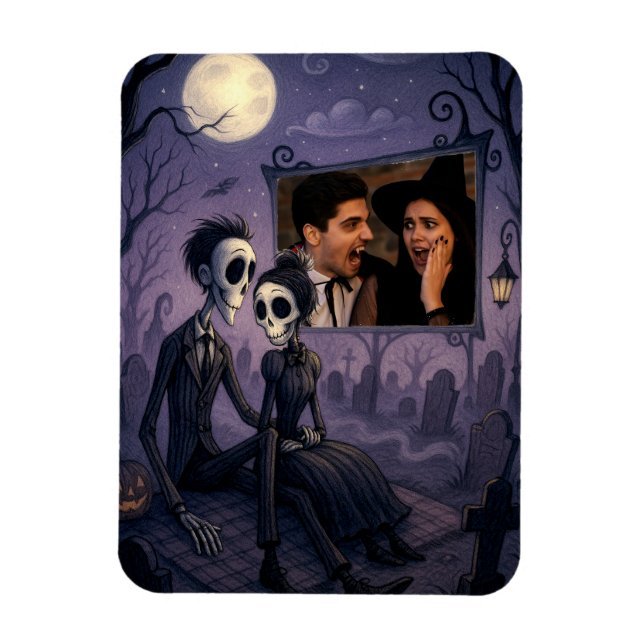 Magnet Flexible Photo d'Halloween gothique personnalisée (Vertical)