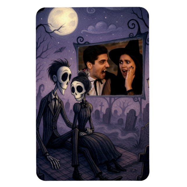 Magnet Flexible Photo d'Halloween gothique personnalisée (Vertical)