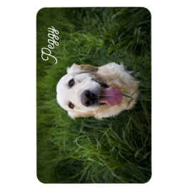 Magnet Flexible Photo Dog Ajouter un nom Easy Modèle Pet Chiot