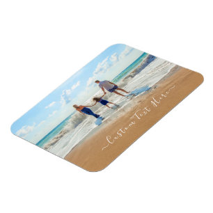 Magnet Flexible Photo et texte de Custom Your Design Family Vacati