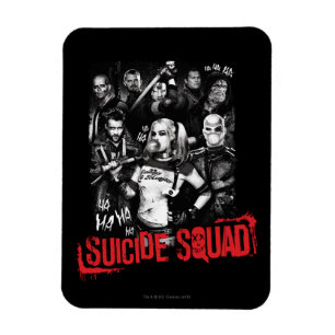 Magnet Flexible Photo grunge de groupe du peloton   de suicide