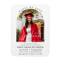 Photo Modern Arch Graduate Script Graduate Party